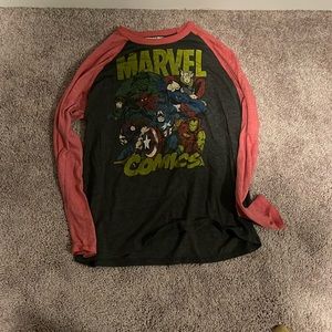 Medium long sleeve avengers shirt